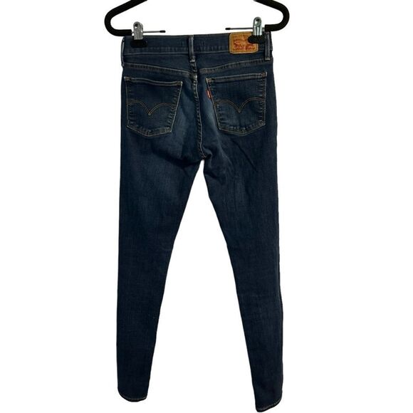 Levis Levi’s 710 Super Skinny Jeans Dark Wash Size 27 - Picture 5 of 14